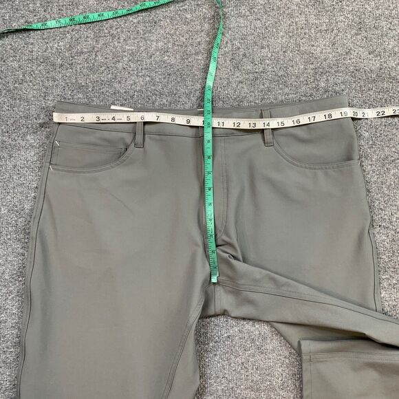 FJ FootJoy Pants Mens 38 Overcast Grey Straight Fit Stretch Performance Golf - Picture 3 of 9